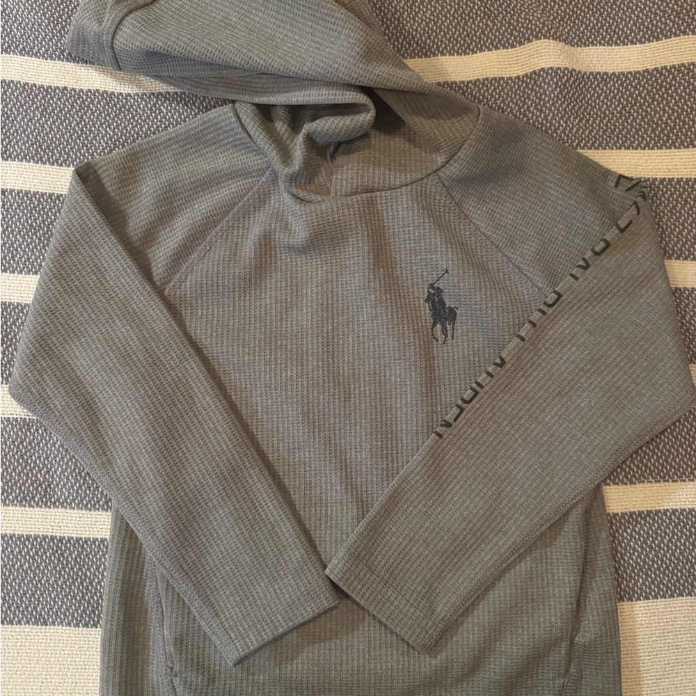 Kids Ralph Lauren Charcoal Hooded Sweater